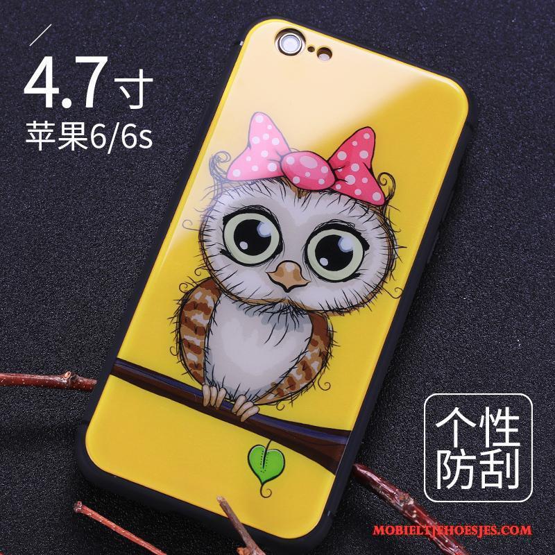 iPhone 6/6s Hard Anti-fall Hoes Bescherming Hoesje Zwart Achterklep