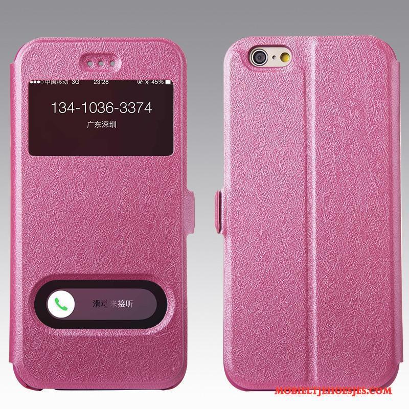 iPhone 6/6s Hoes Folio Rose Goud Bescherming Hoesje Telefoon Mobiele Telefoon Leren Etui