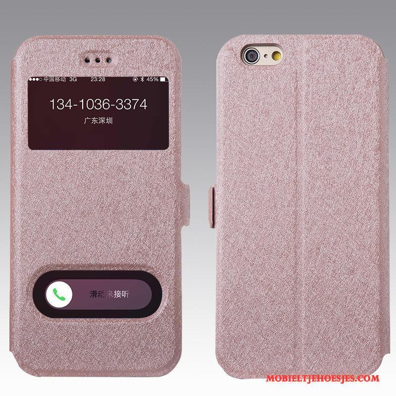 iPhone 6/6s Hoes Folio Rose Goud Bescherming Hoesje Telefoon Mobiele Telefoon Leren Etui