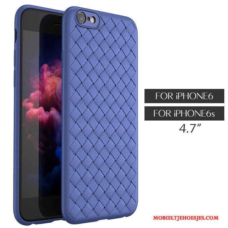 iPhone 6/6s Hoes Persoonlijk Bescherming Weven Purper Hoesje All Inclusive