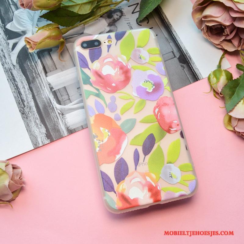 iPhone 6/6s Hoesje All Inclusive Doorzichtig Zacht Patroon Roze Lovers Mini