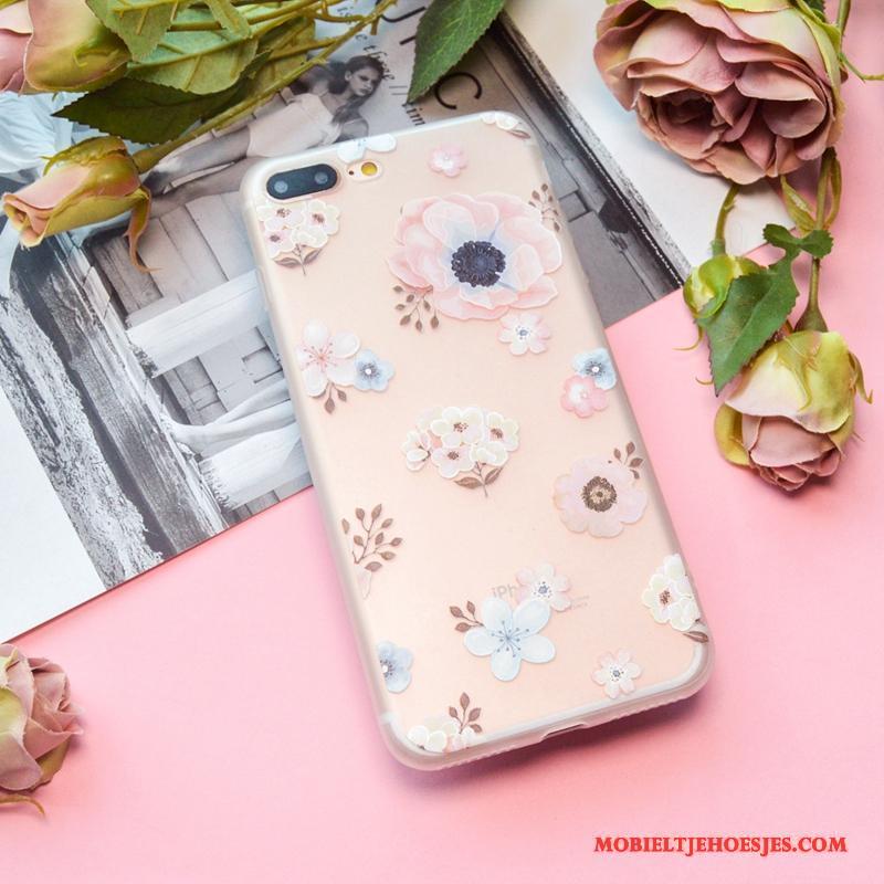 iPhone 6/6s Hoesje All Inclusive Doorzichtig Zacht Patroon Roze Lovers Mini