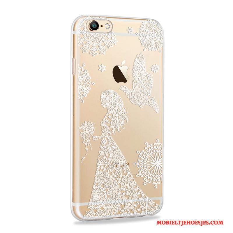 iPhone 6/6s Hoesje Anti-fall All Inclusive Siliconen Hoes Dun Purper Zacht