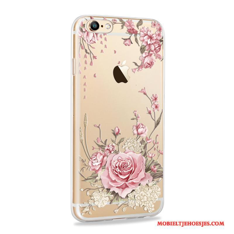 iPhone 6/6s Hoesje Anti-fall All Inclusive Siliconen Hoes Dun Purper Zacht