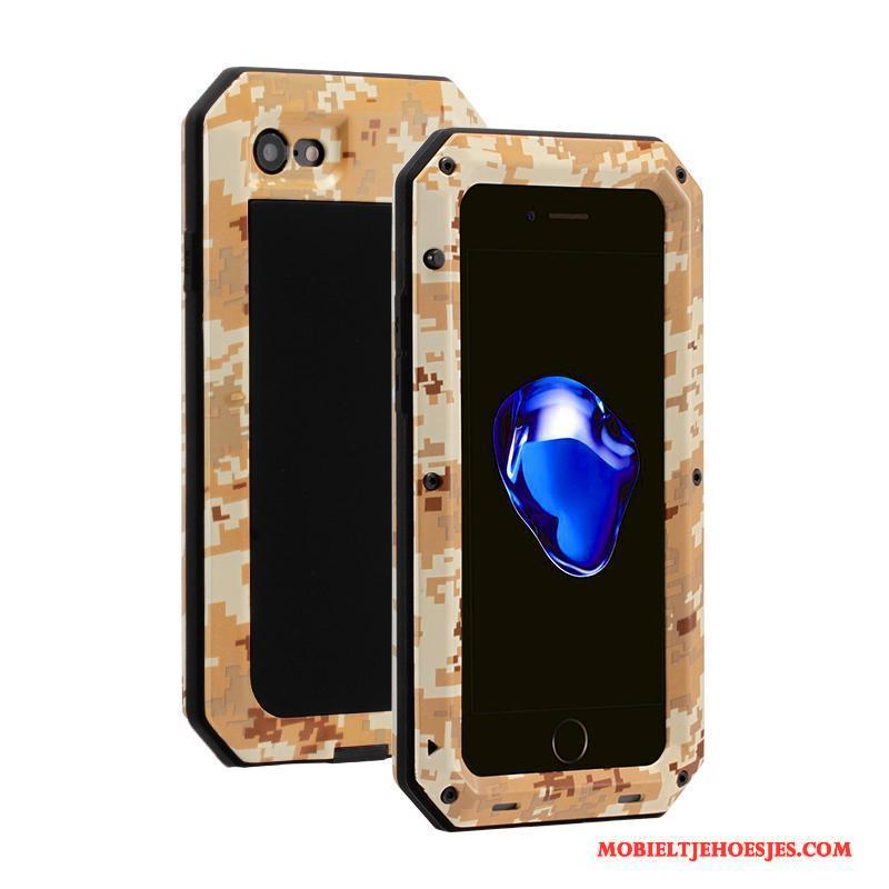 iPhone 6/6s Hoesje Camouflage Anti-fall Drie Verdedigingen Hoes Siliconen Metaal All Inclusive