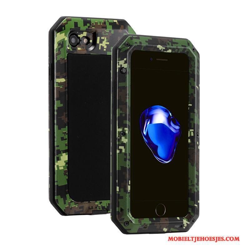 iPhone 6/6s Hoesje Camouflage Anti-fall Drie Verdedigingen Hoes Siliconen Metaal All Inclusive