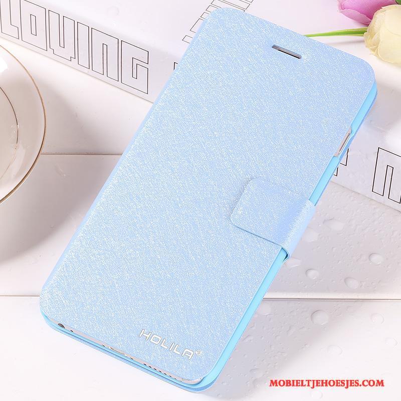 iPhone 6/6s Hoesje Clamshell Persoonlijk Hoes Leren Etui Blauw Scheppend Bescherming