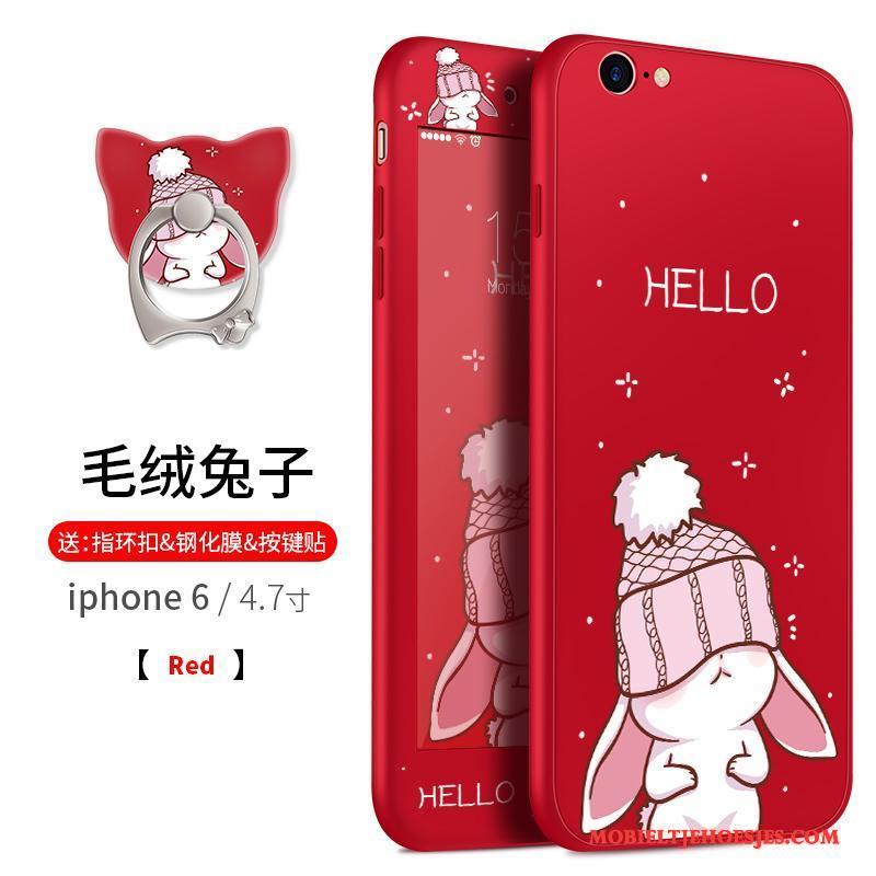 iPhone 6/6s Hoesje Hoes Spotprent Zwart Hanger Anti-fall All Inclusive Zacht