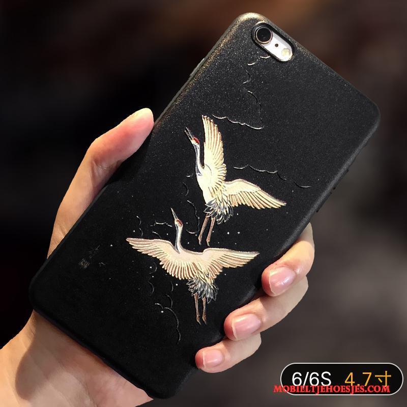 iPhone 6/6s Hoesje Telefoon Anti-fall Schrobben Siliconen Dun Roze Zacht