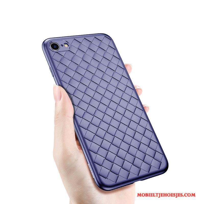 iPhone 6/6s Hoesje Weven Telefoon Anti-fall Siliconen Trend Blauw