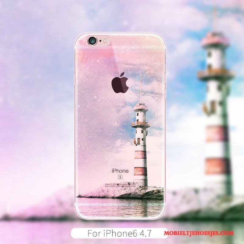 iPhone 6/6s Kunst Trend Hoesje Telefoon Chinese Stijl Blauw Scheppend Nieuw