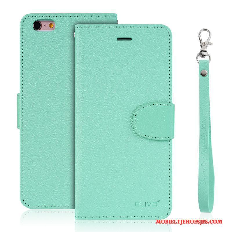 iPhone 6/6s Leren Etui Zacht Folio Hoes Hoesje Telefoon Siliconen Bescherming