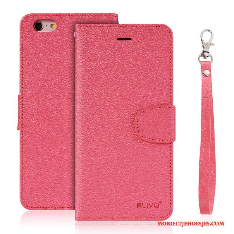 iPhone 6/6s Leren Etui Zacht Folio Hoes Hoesje Telefoon Siliconen Bescherming