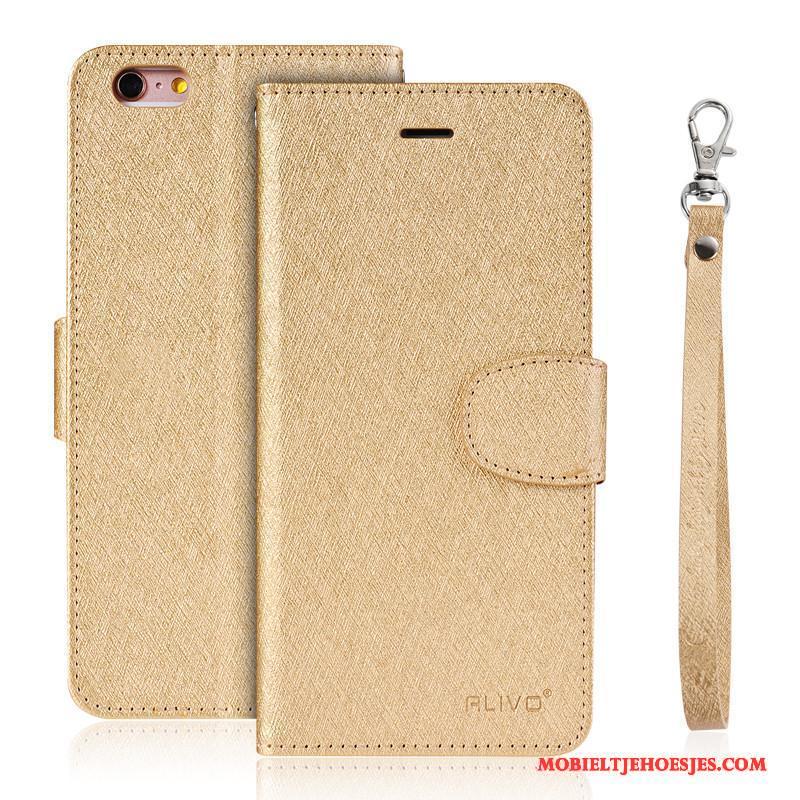 iPhone 6/6s Leren Etui Zacht Folio Hoes Hoesje Telefoon Siliconen Bescherming