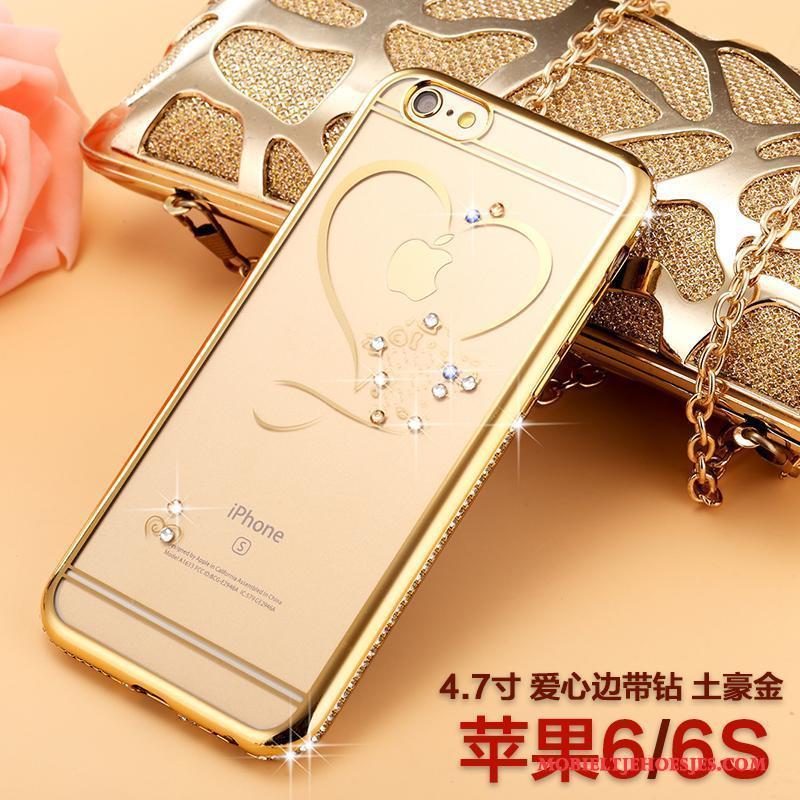 iPhone 6/6s Met Strass Nieuw All Inclusive Luxe Rose Goud Hoesje Telefoon Trendy Merk