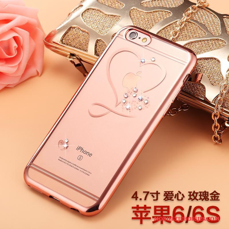 iPhone 6/6s Met Strass Nieuw All Inclusive Luxe Rose Goud Hoesje Telefoon Trendy Merk