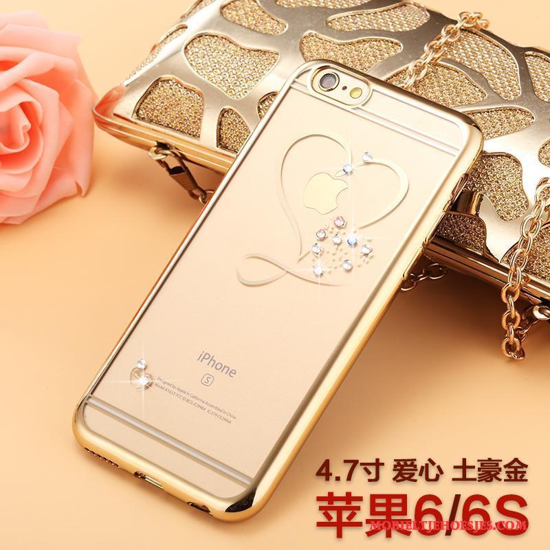 iPhone 6/6s Met Strass Nieuw All Inclusive Luxe Rose Goud Hoesje Telefoon Trendy Merk