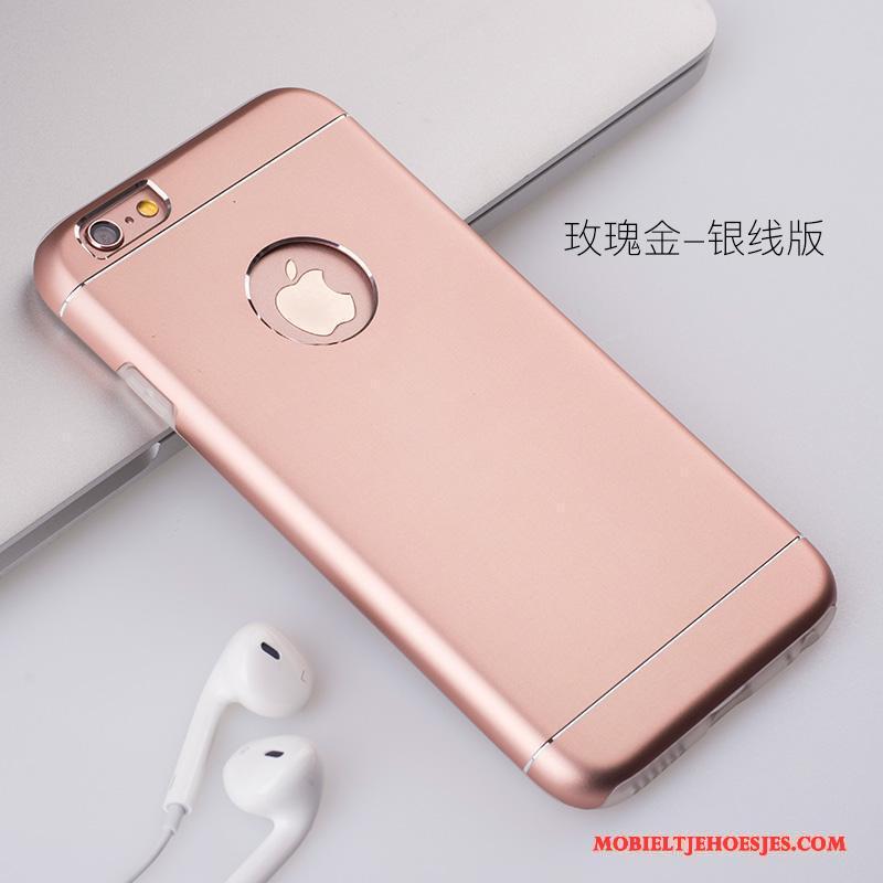 iPhone 6/6s Metaal Hoesje Telefoon Mobiele Telefoon Bescherming All Inclusive Schrobben Rose Goud