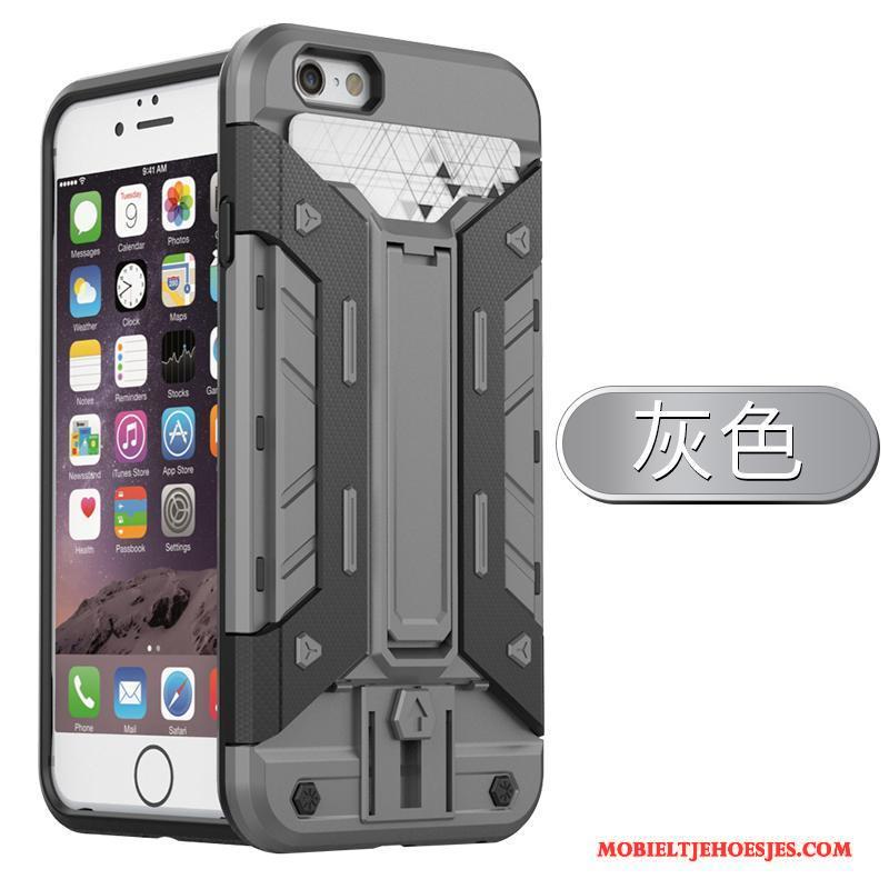 iPhone 6/6s Persoonlijk Koel Ondersteuning Trend Hoesje Telefoon Anti-fall Siliconen