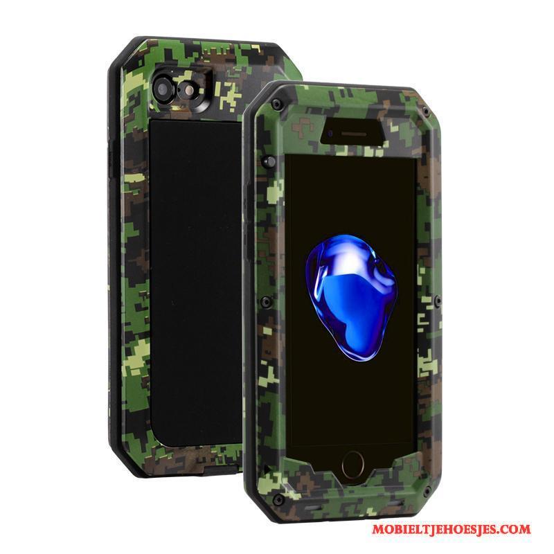 iPhone 6/6s Plus All Inclusive Hoes Hoesje Telefoon Bescherming Drie Verdedigingen Camouflage Siliconen
