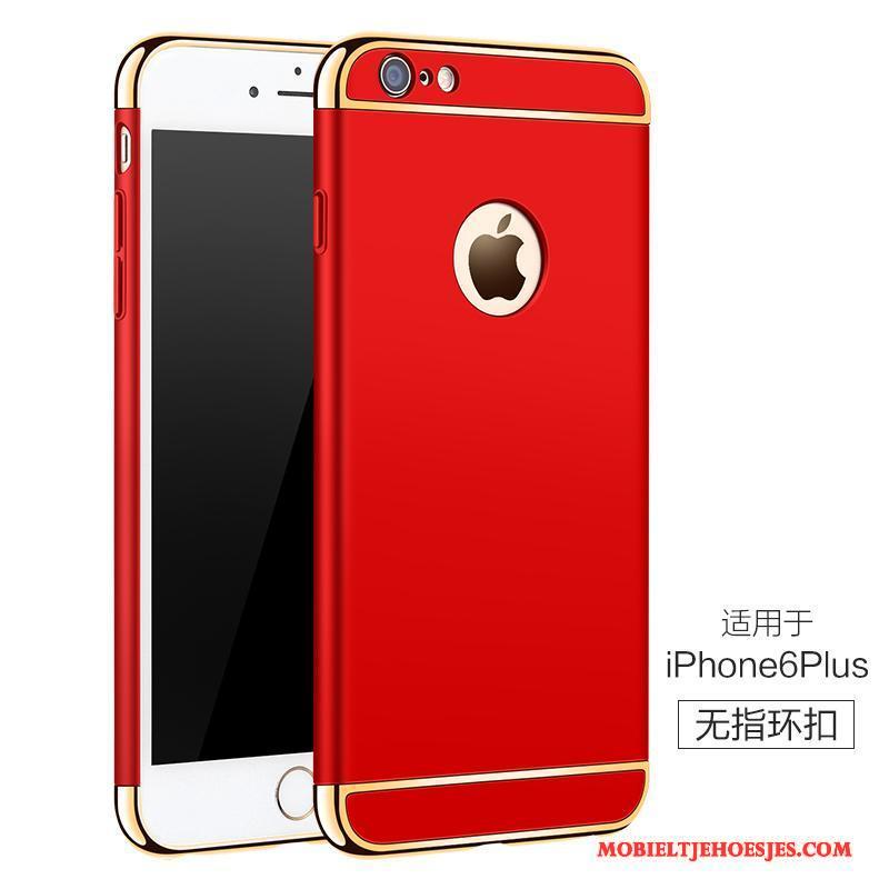 iPhone 6/6s Plus Anti-fall Hoesje Telefoon Roze Schrobben Rood Hard Trend