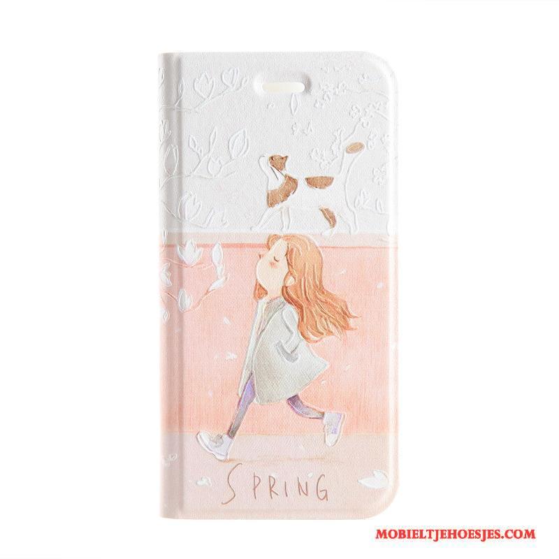 iPhone 6/6s Plus Bescherming Hoes Spotprent Driedimensionaal Leren Etui Hoesje Telefoon Folio