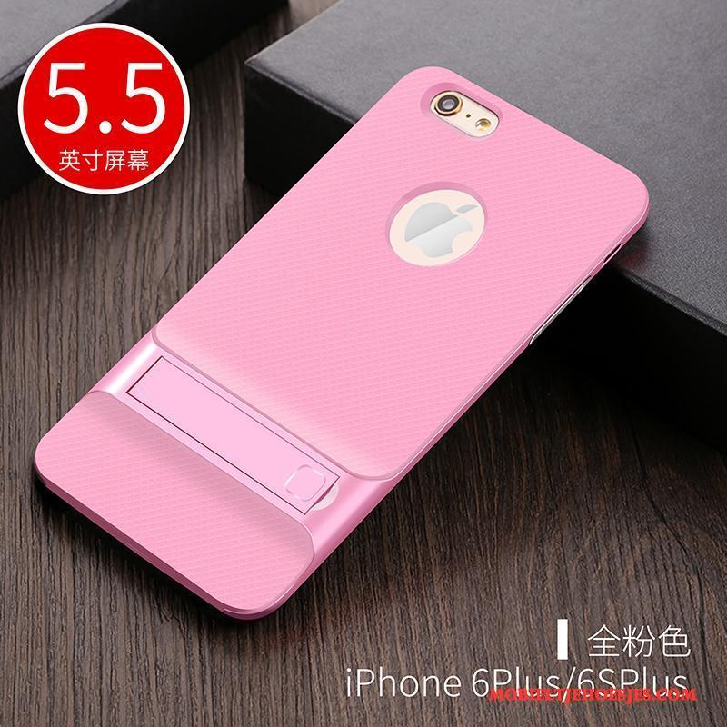 iPhone 6/6s Plus Doorzichtig Hoesje Telefoon Anti-fall Rose Goud Nieuw Siliconen Bescherming
