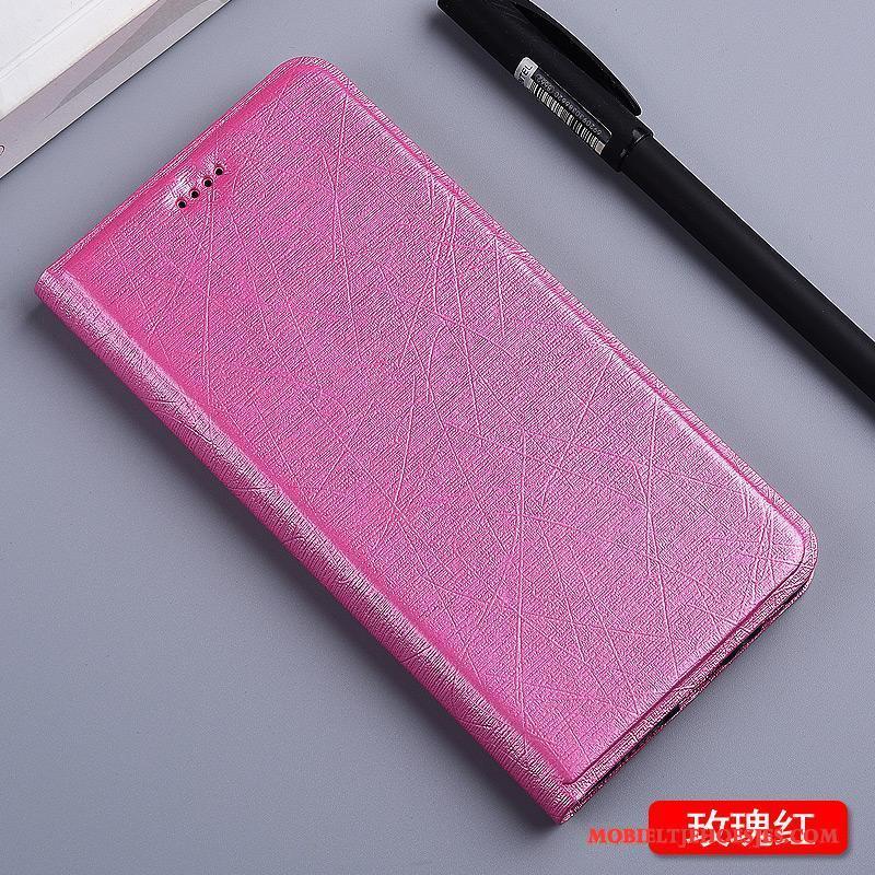 iPhone 6/6s Plus Folio Hoesje Telefoon Zijde Siliconen Mobiele Telefoon Roze Rood