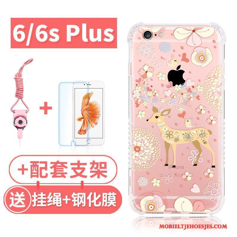 iPhone 6/6s Plus Gasbag Hanger Zacht Anti-fall Hoes Siliconen Hoesje