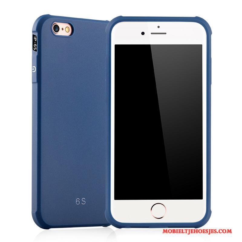 iPhone 6/6s Plus Hoes Blauw Bescherming All Inclusive Zacht Hoesje Telefoon Trend