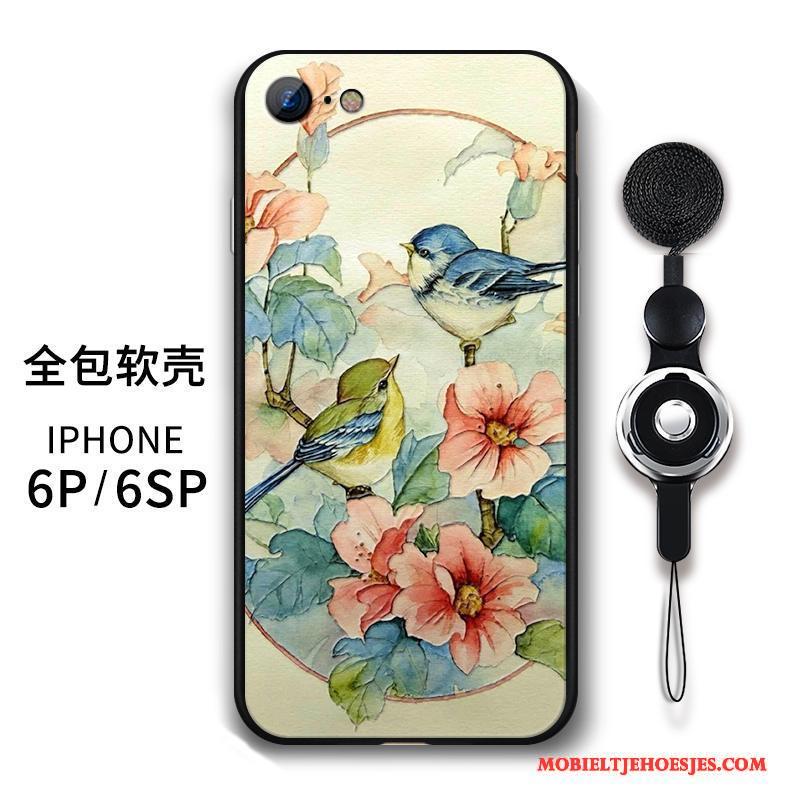 iPhone 6/6s Plus Hoesje Bescherming Mobiele Telefoon Telefoon Chinese Stijl Rood Dubbele