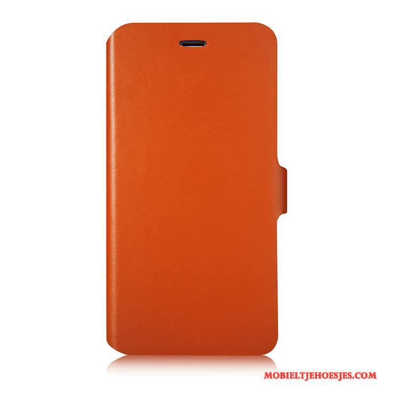 iPhone 6/6s Plus Hoesje Folio Mobiele Telefoon Geel Leren Etui Echt Leer Hoes Bescherming