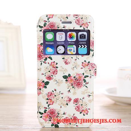 iPhone 6/6s Plus Hoesje Geschilderd Folio Spotprent Mooie Leren Etui Mobiele Telefoon Bescherming