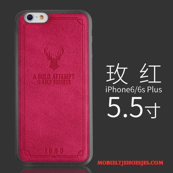 iPhone 6/6s Plus Hoesje Leren Etui Kwaliteit Hanger Trend Europa Leer Zacht