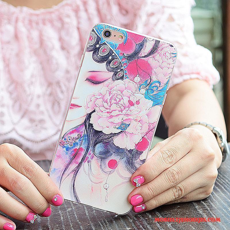 iPhone 6/6s Plus Hoesje Persoonlijk Hoes Scheppend Peking Opera Roze Facebook Chinese Stijl