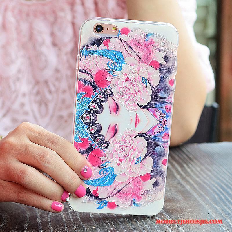 iPhone 6/6s Plus Hoesje Persoonlijk Hoes Scheppend Peking Opera Roze Facebook Chinese Stijl