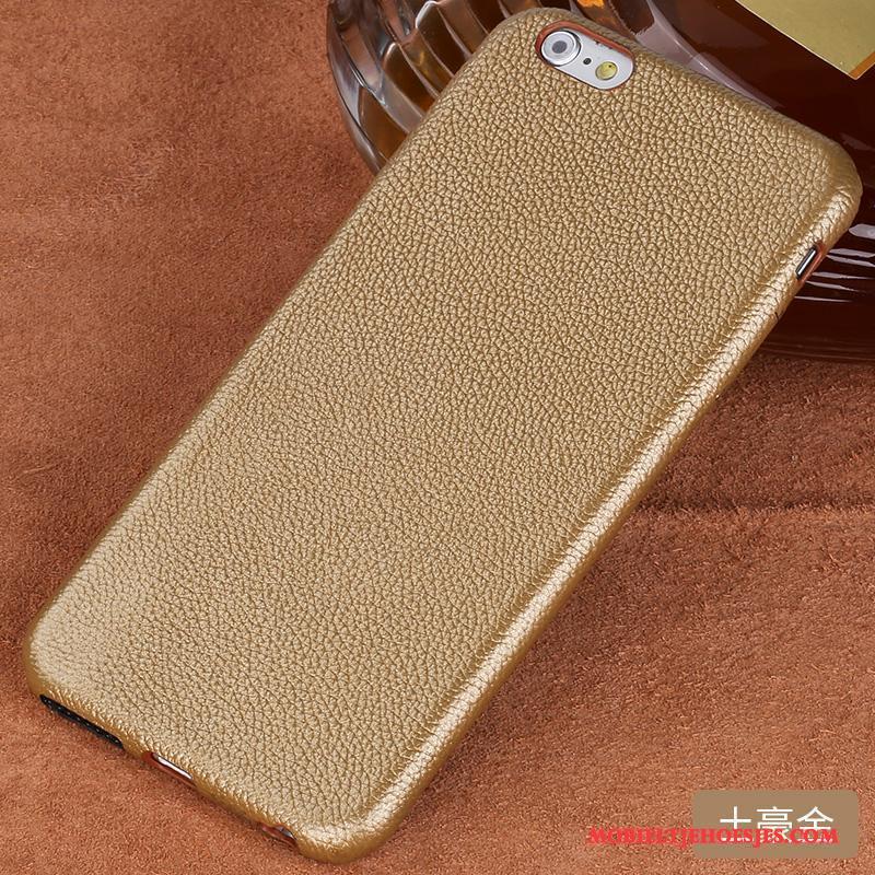 iPhone 6/6s Plus Hoesje Rose Goud All Inclusive Leren Etui Bescherming Pas Trendy Merk Anti-fall