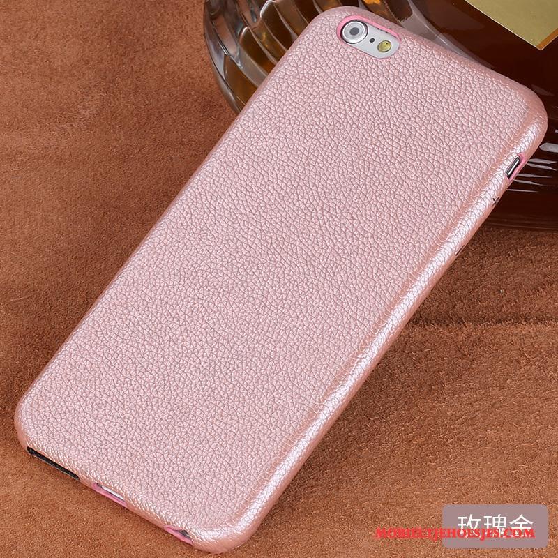 iPhone 6/6s Plus Hoesje Rose Goud All Inclusive Leren Etui Bescherming Pas Trendy Merk Anti-fall