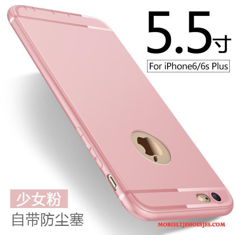 iPhone 6/6s Plus Hoesje Telefoon All Inclusive Zacht Bescherming Mobiele Telefoon Schrobben Rood