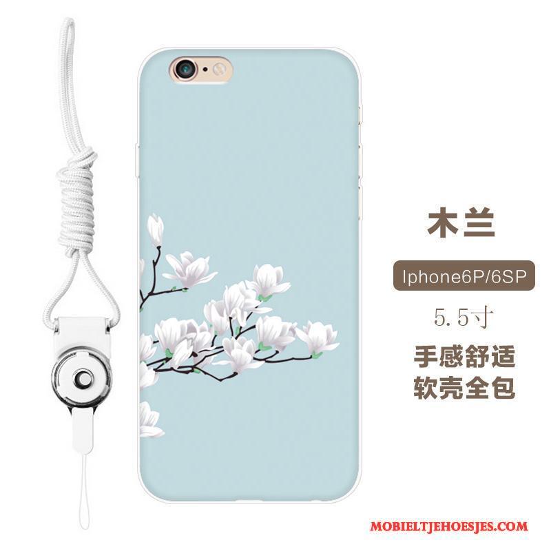 iPhone 6/6s Plus Hoesje Telefoon Bloemen Trendy Merk Zacht Anti-fall Reliëf All Inclusive