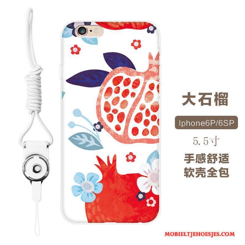 iPhone 6/6s Plus Hoesje Telefoon Bloemen Trendy Merk Zacht Anti-fall Reliëf All Inclusive