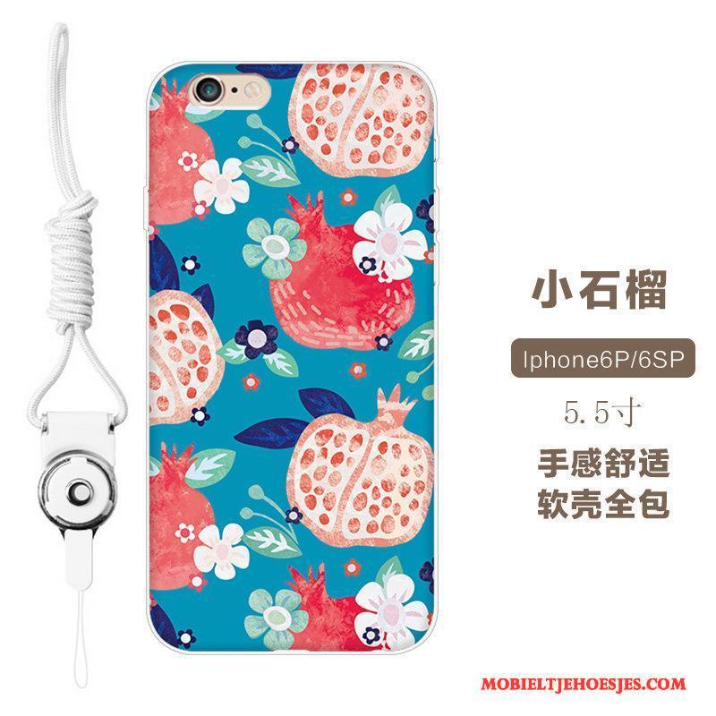 iPhone 6/6s Plus Hoesje Telefoon Bloemen Trendy Merk Zacht Anti-fall Reliëf All Inclusive