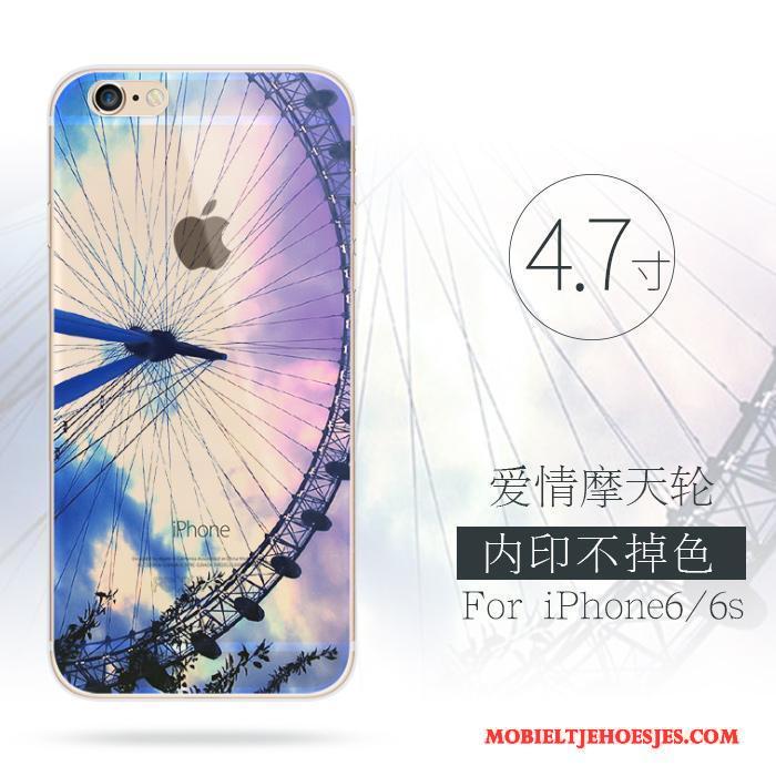 iPhone 6/6s Plus Hoesje Telefoon Kunst Chinese Stijl Nieuw Groen Trend Scheppend
