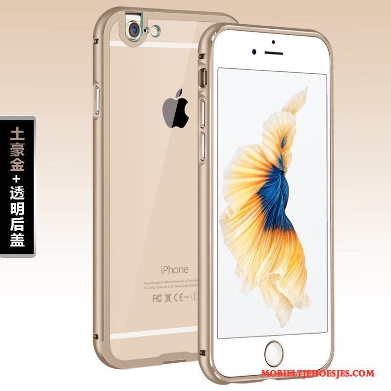 iPhone 6/6s Plus Hoesje Telefoon Omlijsting Purper Metaal