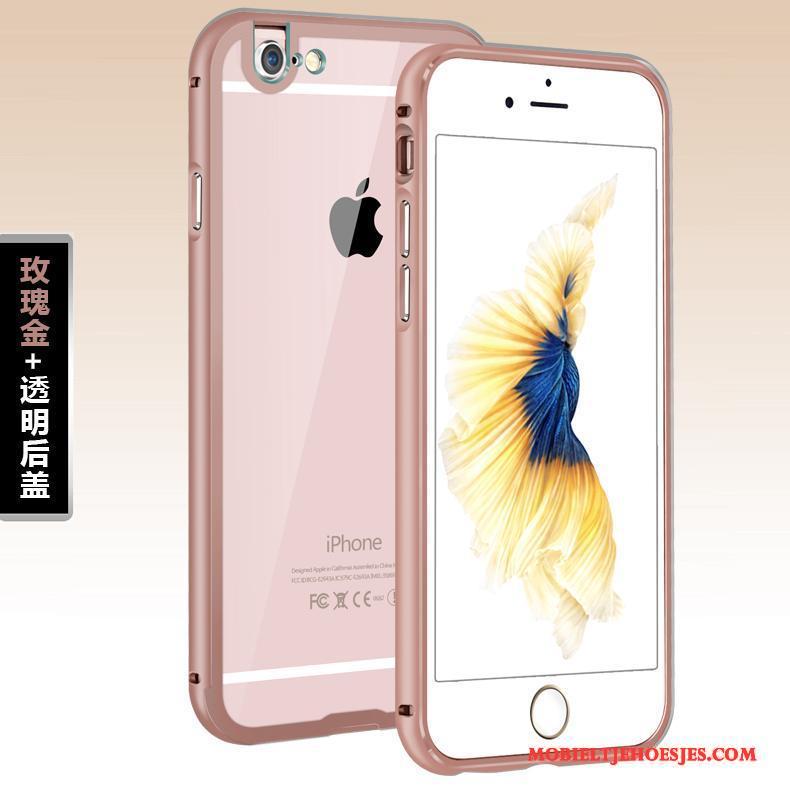 iPhone 6/6s Plus Hoesje Telefoon Omlijsting Purper Metaal