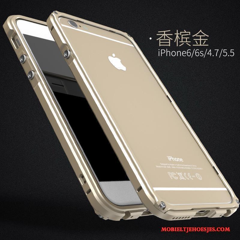 iPhone 6/6s Plus Hoesje Trend Doorzichtig Anti-fall Donkergroen Metaal All Inclusive Hoes