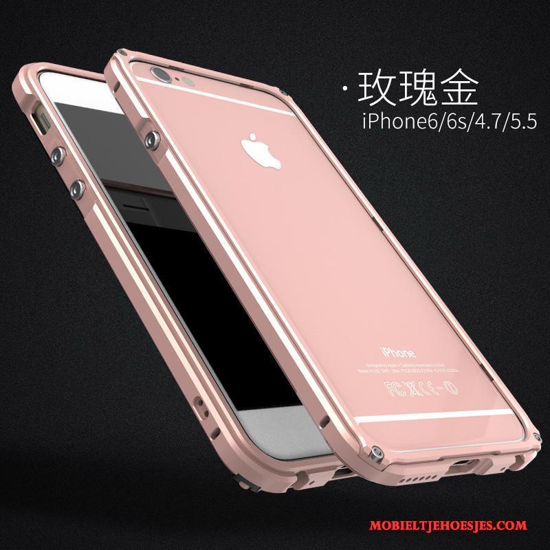 iPhone 6/6s Plus Hoesje Trend Doorzichtig Anti-fall Donkergroen Metaal All Inclusive Hoes