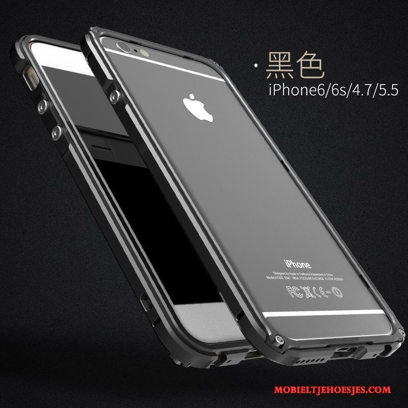 iPhone 6/6s Plus Hoesje Trend Doorzichtig Anti-fall Donkergroen Metaal All Inclusive Hoes