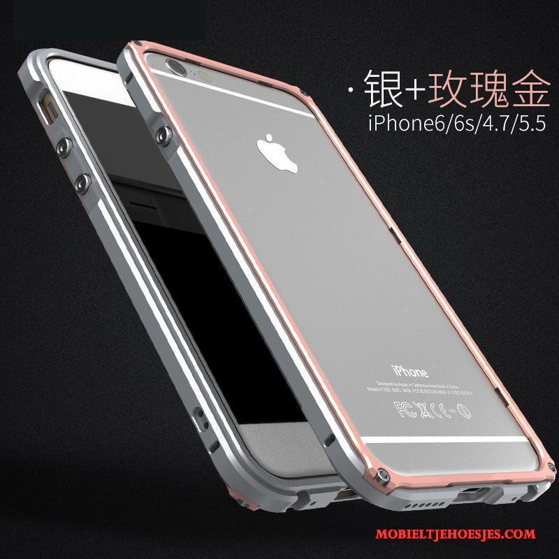 iPhone 6/6s Plus Hoesje Trend Doorzichtig Anti-fall Donkergroen Metaal All Inclusive Hoes