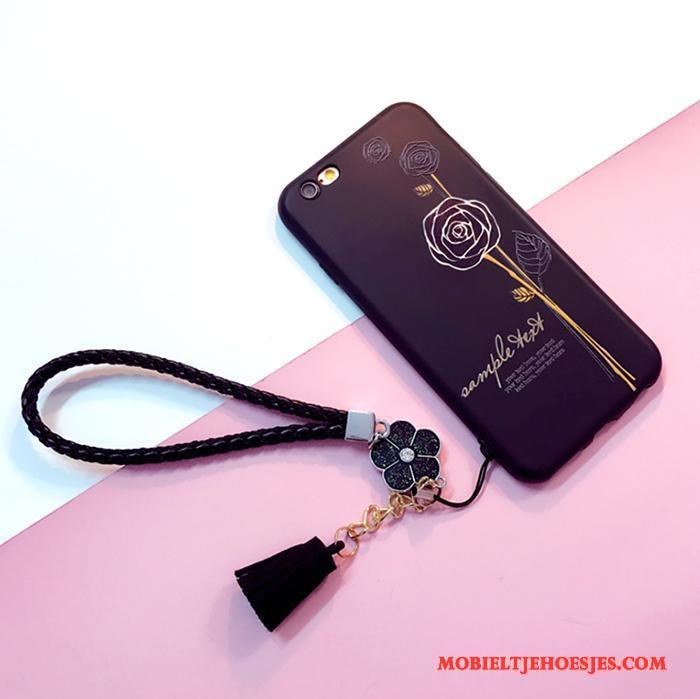 iPhone 6/6s Plus Hoesje Zacht Hanger Roze Eenvoudige Anti-fall Hoes Siliconen